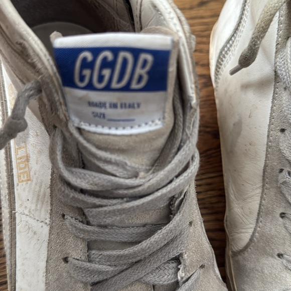 Golden Goose Women's Slide Gray and White High-Tops - Picture 6 of 9